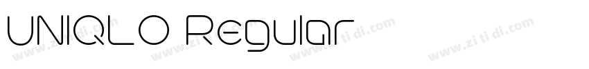 UNIQLO Regular字体转换